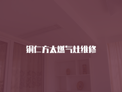 銅仁方太燃?xì)庠罹S修