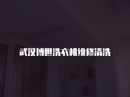武漢博世洗衣機維修清洗