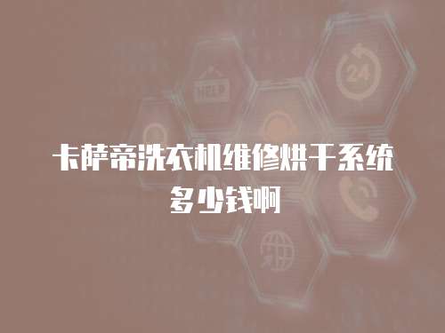 卡薩帝洗衣機維修烘干系統多少錢啊