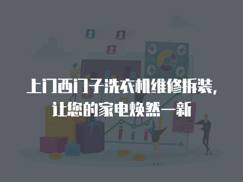 上門西門子洗衣機維修拆裝，讓您的家電煥然一新