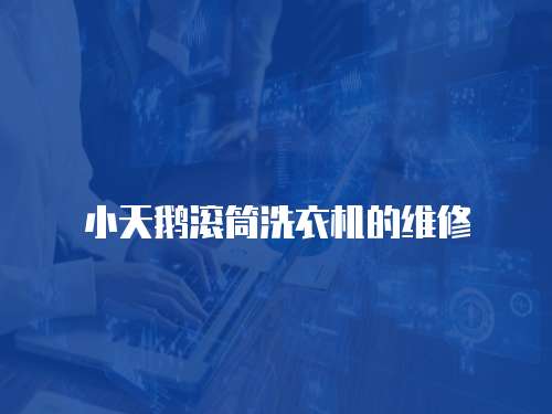 小天鵝滾筒洗衣機(jī)的維修