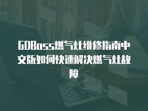 GDBoss燃?xì)庠罹S修指南中文版如何快速解決燃?xì)庠罟收? class=