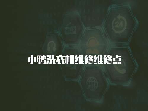 小鴨洗衣機維修維修點
