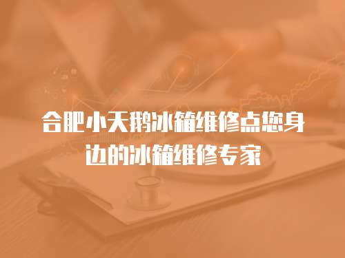 合肥小天鵝冰箱維修點您身邊的冰箱維修專家