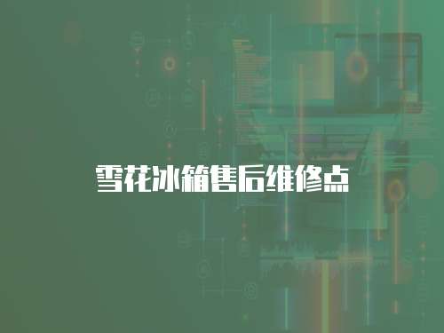 雪花冰箱售后維修點