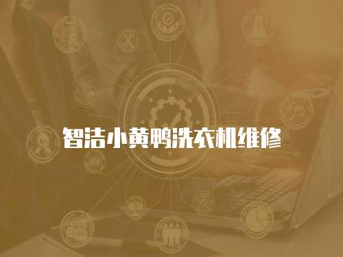 智潔小黃鴨洗衣機(jī)維修