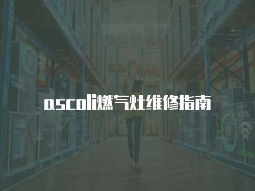 ascoli燃氣灶維修指南