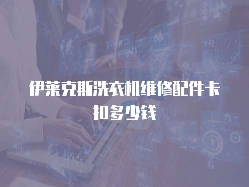 伊萊克斯洗衣機維修配件卡扣多少錢