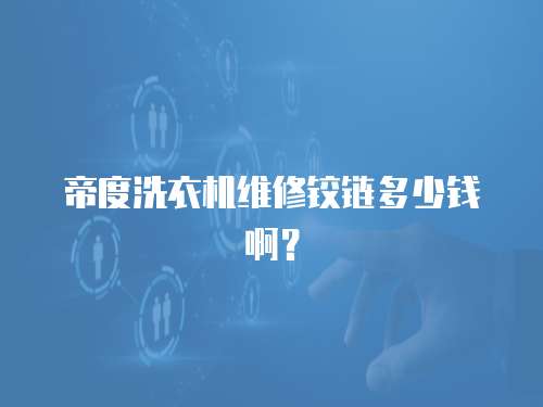 帝度洗衣機維修鉸鏈多少錢啊？
