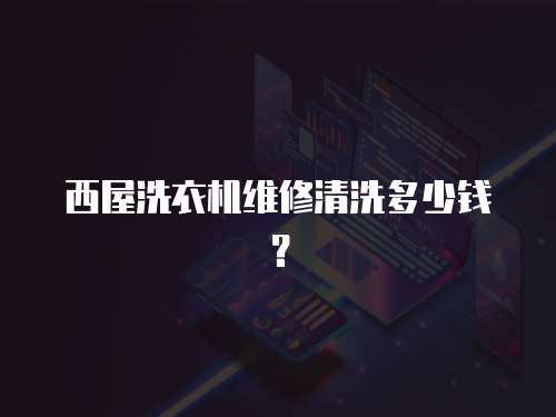 西屋洗衣機維修清洗多少錢？
