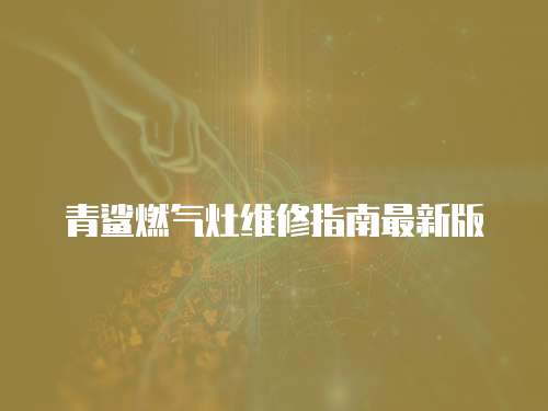 青鯊燃?xì)庠罹S修指南最新版