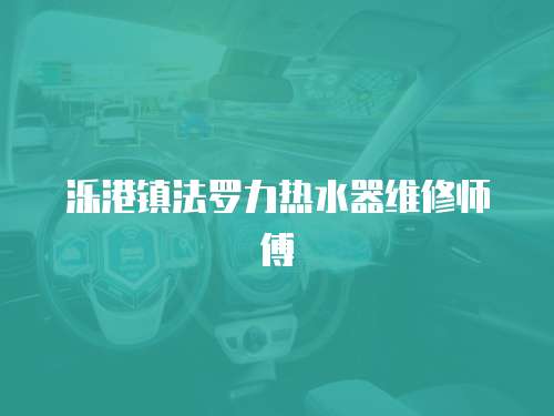 濼港鎮法羅力熱水器維修師傅