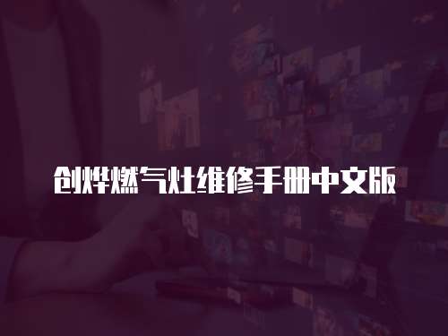 創(chuàng)燁燃?xì)庠罹S修手冊中文版