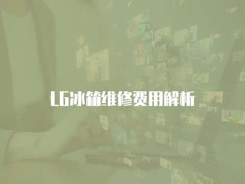 LG冰箱維修費(fèi)用解析