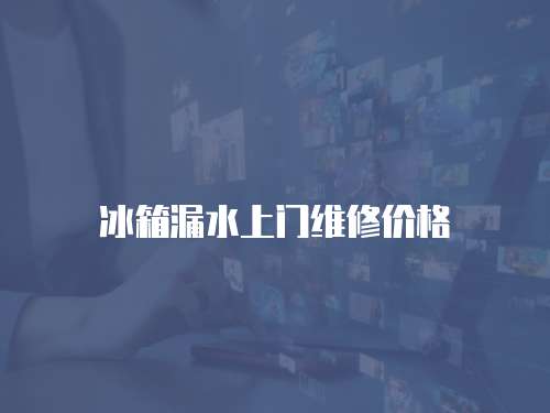 冰箱漏水上門維修價格