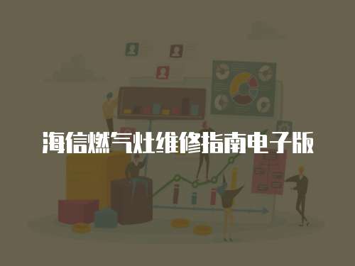 海信燃?xì)庠罹S修指南電子版