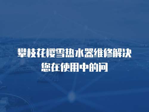 攀枝花櫻雪熱水器維修解決您在使用中的問