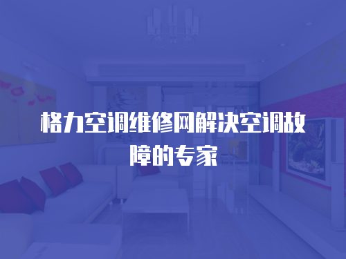 格力空調(diào)維修網(wǎng)解決空調(diào)故障的專家