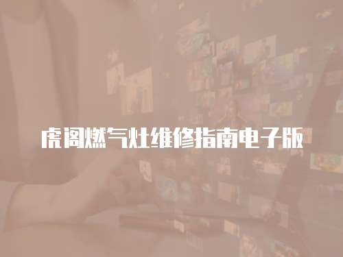 虎閣燃?xì)庠罹S修指南電子版