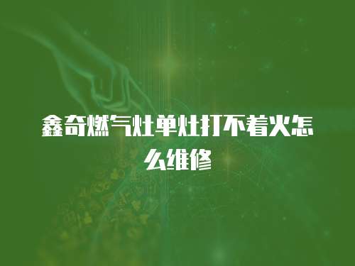 鑫奇燃?xì)庠顔卧畲虿恢鹪趺淳S修