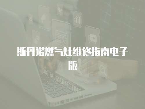 斯丹諾燃氣灶維修指南電子版