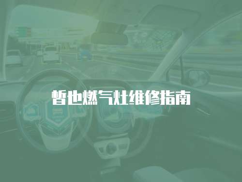 皙也燃?xì)庠罹S修指南