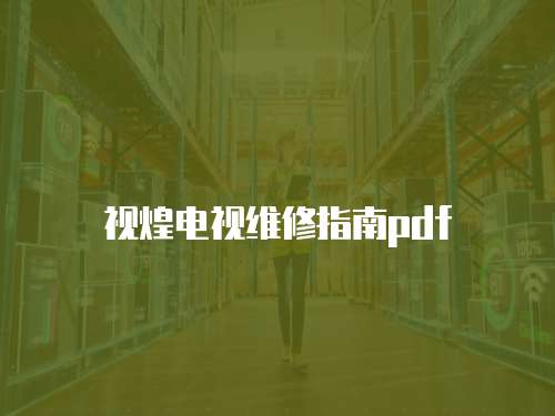 視煌電視維修指南pdf