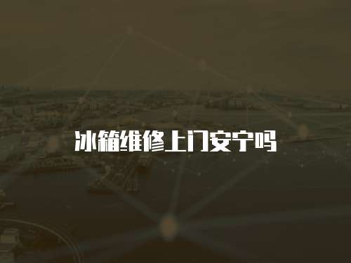 冰箱維修上門安寧嗎