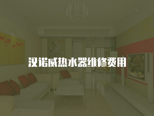 漢諾威熱水器維修費用