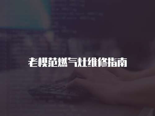 老模范燃氣灶維修指南