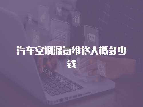 汽車空調漏氨維修大概多少錢