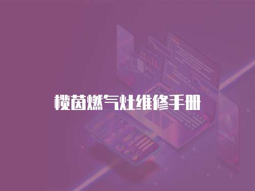 欖茵燃氣灶維修手冊