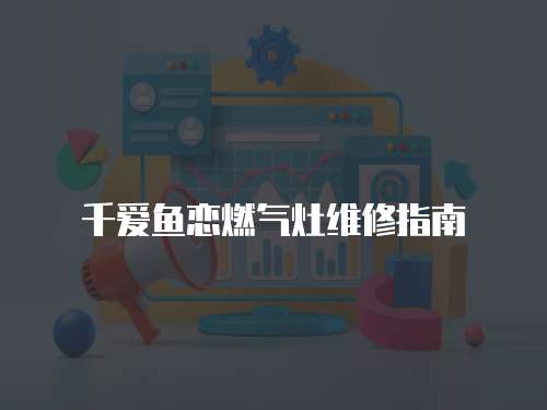 千愛魚戀燃氣灶維修指南