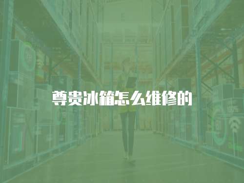 尊貴冰箱怎么維修的