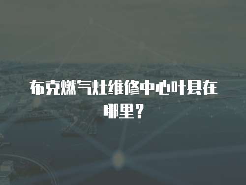 布克燃?xì)庠罹S修中心葉縣在哪里？