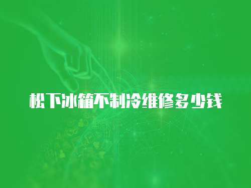 松下冰箱不制冷維修多少錢
