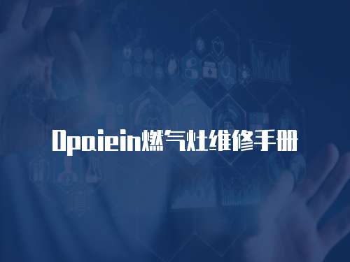 Opaiein燃?xì)庠罹S修手冊