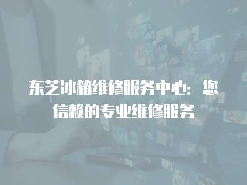東芝冰箱維修服務中心：您信賴的專業維修服務