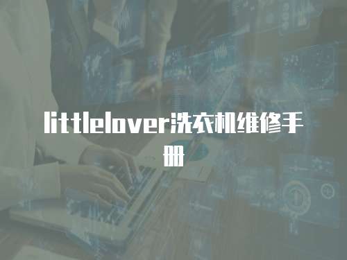 littlelover洗衣機維修手冊