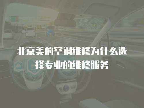 北京美的空調(diào)維修為什么選擇專業(yè)的維修服務(wù)