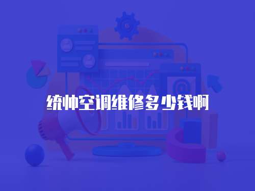 統(tǒng)帥空調(diào)維修多少錢啊