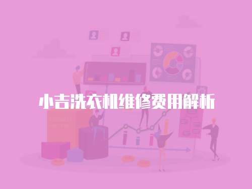 小吉洗衣機維修費用解析