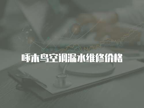 啄木鳥空調漏水維修價格