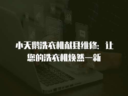 小天鵝洗衣機(jī)獻(xiàn)縣維修：讓您的洗衣機(jī)煥然一新