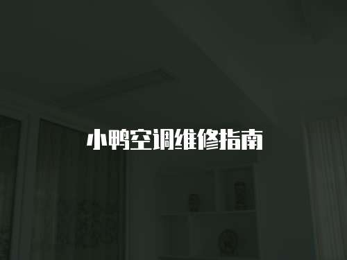 小鴨空調(diào)維修指南