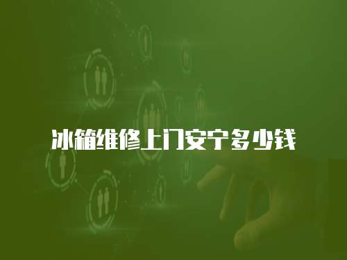 冰箱維修上門安寧多少錢