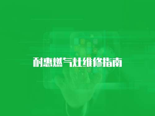 耐惠燃氣灶維修指南