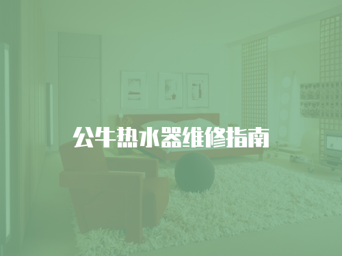 公牛熱水器維修指南
