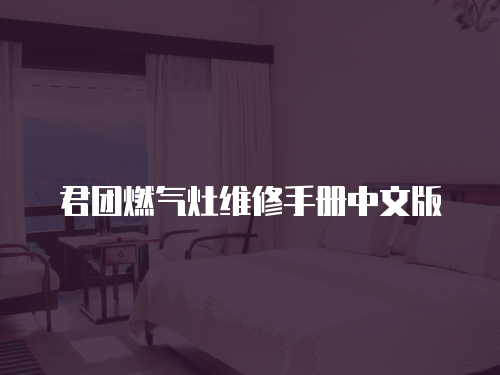 君團燃氣灶維修手冊中文版