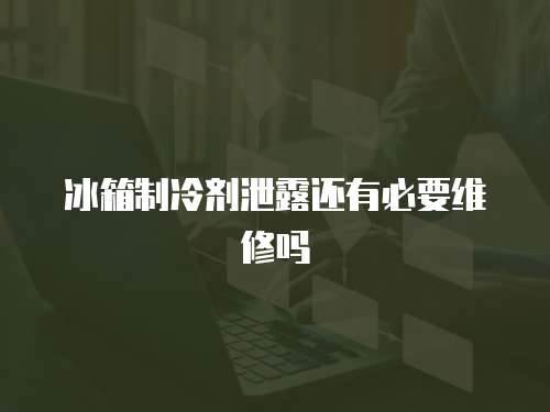 冰箱制冷劑泄露還有必要維修嗎